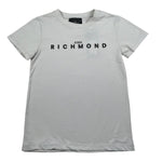 John Richmond T-Shirt Girocollo Tinta Unita con Logo per Bambino RBP26008TS GRIGIO JOHN RICHMOND 