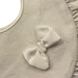 Ninnaoh Bavetta Tinta Unita con Applicazione per Neonata I2289 BIANCO NINNAOH 