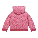 GUESS giubbino tinta unita con cappuccio e stampe logo Rosa per Neonata K4YL00WEGY0 ROSA GUESS 