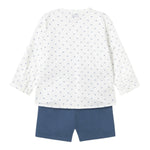 Mayoral Completo 2 Pezzi Camicia-Bermuda per Neonato 1249 BIANCO/BLU MAYORAL 