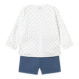 Mayoral Completo 2 Pezzi Camicia-Bermuda per Neonato 1249 BIANCO/BLU MAYORAL 
