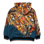 DOLCE & GABBANA felpa con zip e cappuccio stampa fantasia Multicolor per Neonato L1JWDA MULTICOLOR DOLCE & GABBANA 