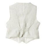Il Gufo Gilet Fantasia A Righe per Neonato P25GI005L1018 BIANCO/BEIGE IL GUFO 