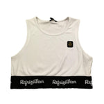 Refrigiwear Top Tinta Unita con Elastico Logato per Bambina 341YRFJS25 BIANCO REFRIGIWEAR 