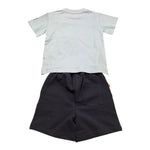 Suns  Completo 2 Pezzi T-Shirt-Bermuda Bicolore per Neonato COMS5107UB AZZURRO SUNS 