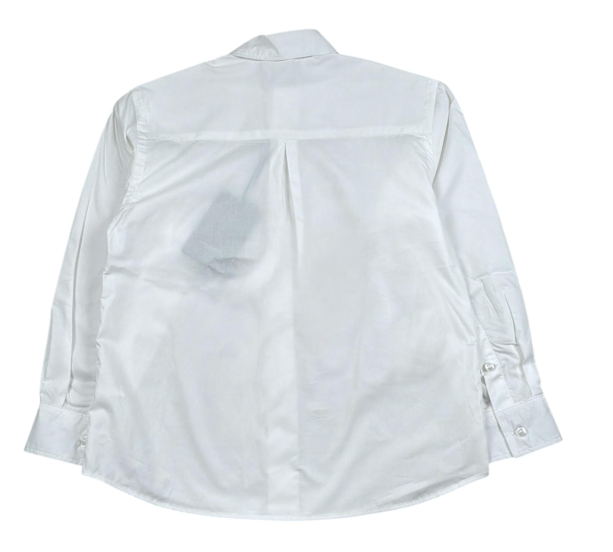 Paolo Pecora Camicia Manica Lunga Tinta Unita per Bambino PP4344 BIANCO PAOLO PECORA 