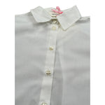 Vicolo Camicia Manica Lunga tinta unita Bianco per Bambina 3141CY1127X BIANCO VICOLO 