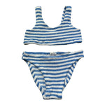 Saint Barth Costume 2 Pezzi Fascia-Mutandina per Bambina BAKERW BIANCO/AZZURRO SAINT BARTH 