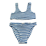 Saint Barth Costume 2 Pezzi Fascia-Mutandina per Bambina BAKERW BIANCO/AZZURRO SAINT BARTH 