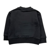 NEVER TOO felpa girocollo tinta unita con stampa Nero per Neonato 1360N NERO NEVER TOO 