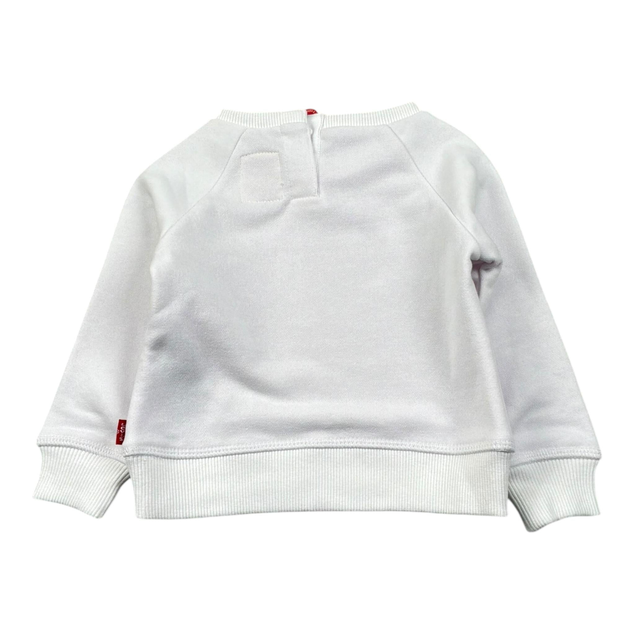 Levi'S Felpa Tinta Unita con Stampa per Neonato 1E6660 BIANCO LEVI'S 