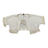 Please Coprispalle Tinta Unita con Trafori per Bambina MG01230G72X PANNA PLEASE 