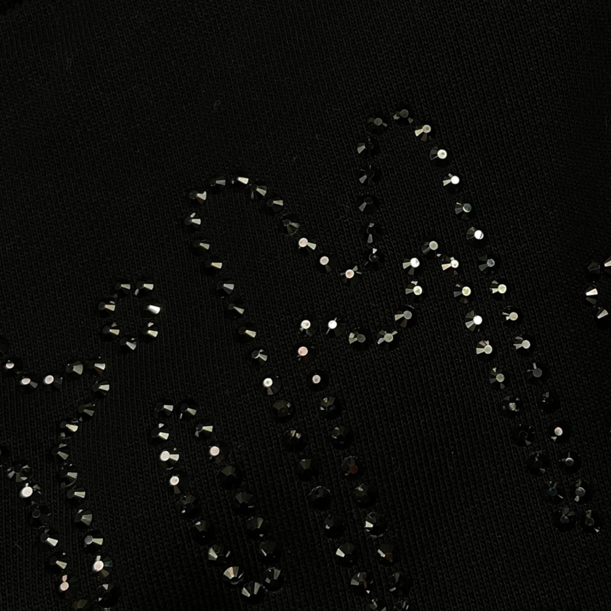 DISCLAIMER felpa tinta unita girocollo con brillantini Nero per Bambina 24IDK58337 NERO DISCLAIMER 