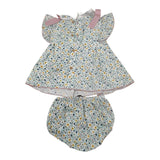 Babidu Completo 2 Pezzi Camicia-Coulotte Tinta Unita per Neonata 93491 VERDE BABIDU 