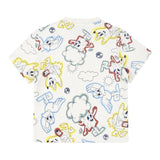 Timberland T-Shirt Girocollo Tinta Unita con Stampe per Neonato T60386X PANNA TIMBERLAND 