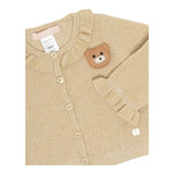 LIU JO cardigan tinta unita con applicazione orso Oro per Neonata HF4050 ORO LIU JO 