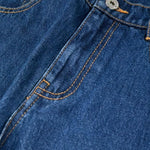 Moschino Jeans Tinta Unita Modello A Palazzo per Bambina HUP08V BLU MOSCHINO 