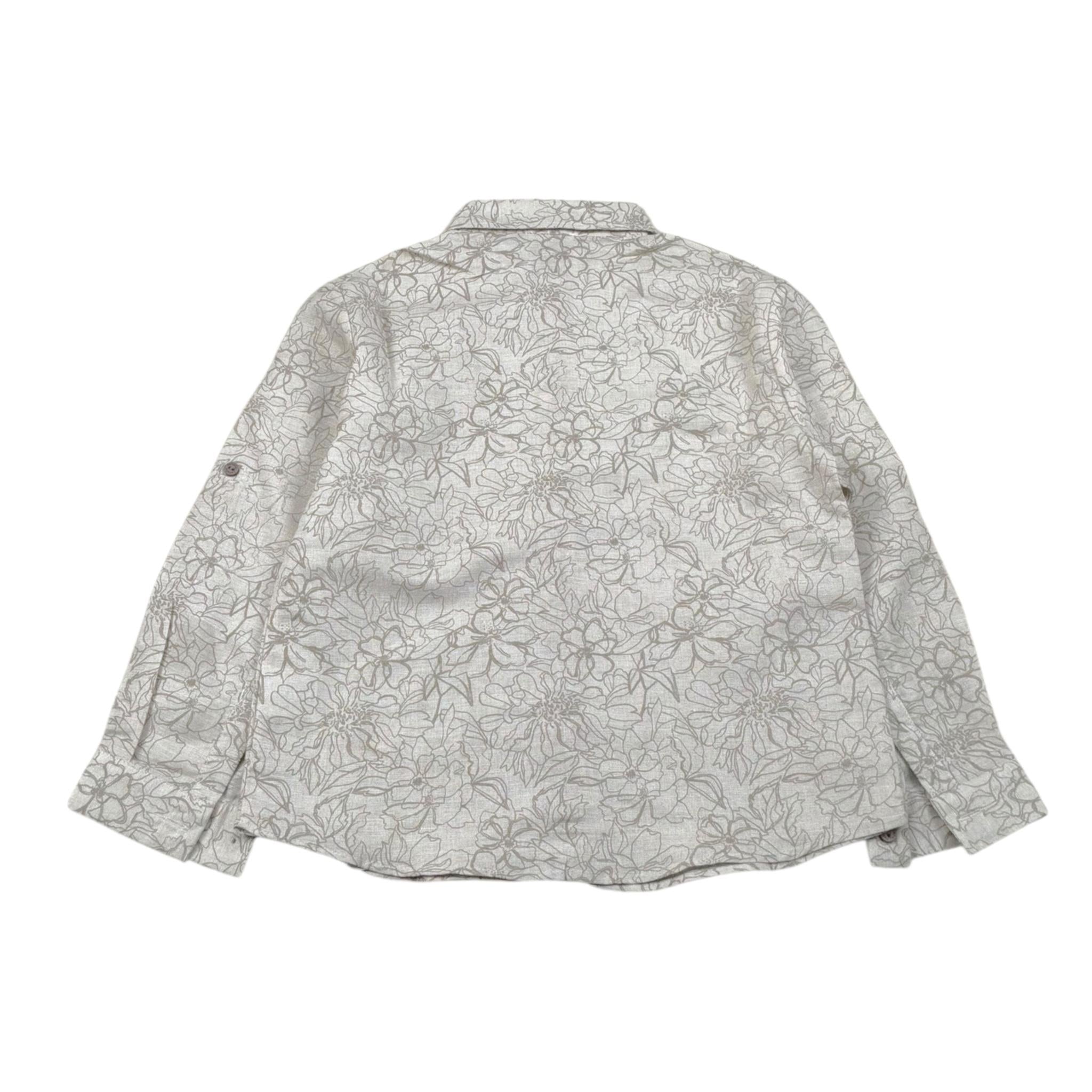 Lalalu' Camicia Manica Lunga Tinta Unita con Stampa per Bambino CML130PB BEIGE LALALU' 
