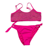 4Giveness Costume 2Pz Slip-Fascia Tinta Unita  Fuxia Per Bambina
