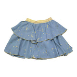LIU JO gonna tinta unita con stampa in contrasto Azzurro per Bambina KF4050T4508J AZZURRO LIU JO 