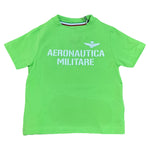 Aeronautica Militare T-Shirt Girocollo Tinta Unita con Stampa per Neonato 251TS0040AN VERDE AERONAUTICA MILITARE 