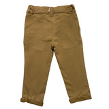 Carre'Ment Beau Pantalone Tinta Unita Con Girovita Regolabile Beige Per Neonato