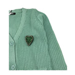 FUN & FUN cardigan tinta unita con frange Verde acqua per Bambina FNBSW12745 VERDE ACQUA FUN & FUN 