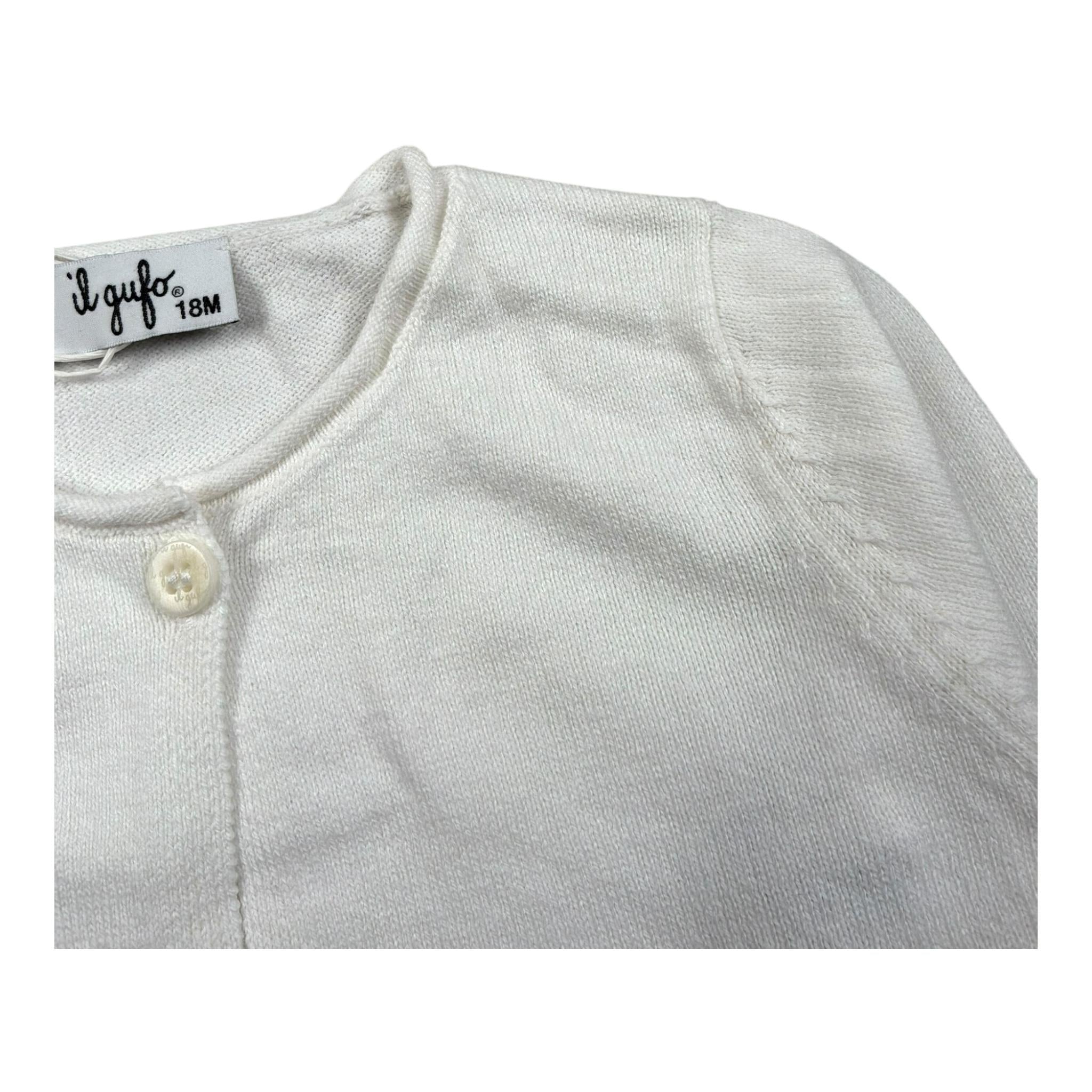 Il Gufo Coprispalle Tinta Unita per Neonata P25GF118EM109 PANNA IL GUFO 