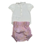 Elisabetta Franchi Completo 2 Pezzi Body-Culotte Bicolore per Neonata ENCD099 BIANCO/ROSA ELISABETTA FRANCHI 