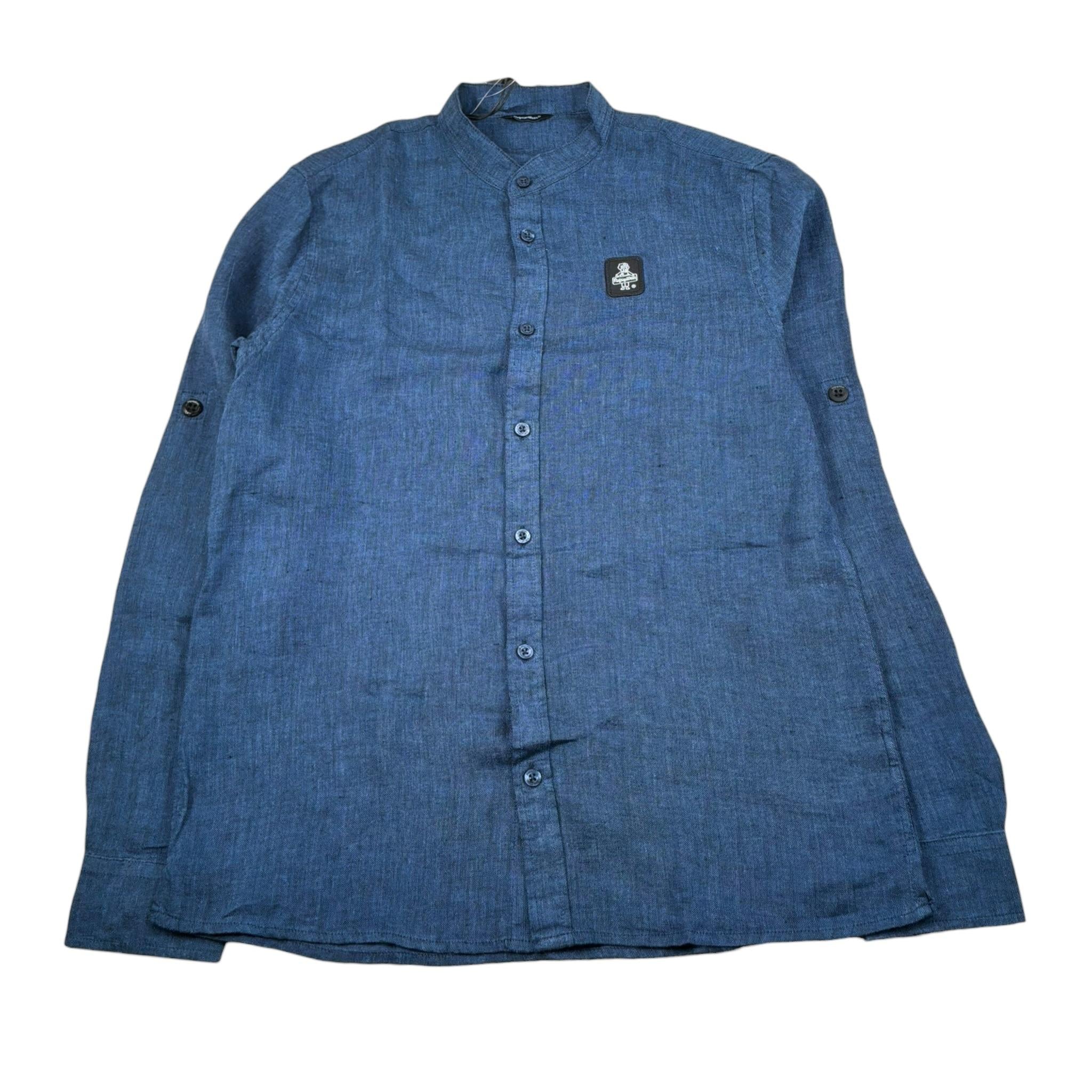 Refrigiwear T-Shirt Girocollo Tinta Unita con Stampa per Bambina RW429 BLU REFRIGIWEAR 