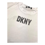 Balmain T-Shirt Tinta Unita Girocollo Con Stampa Logo Bianco Per Bambina