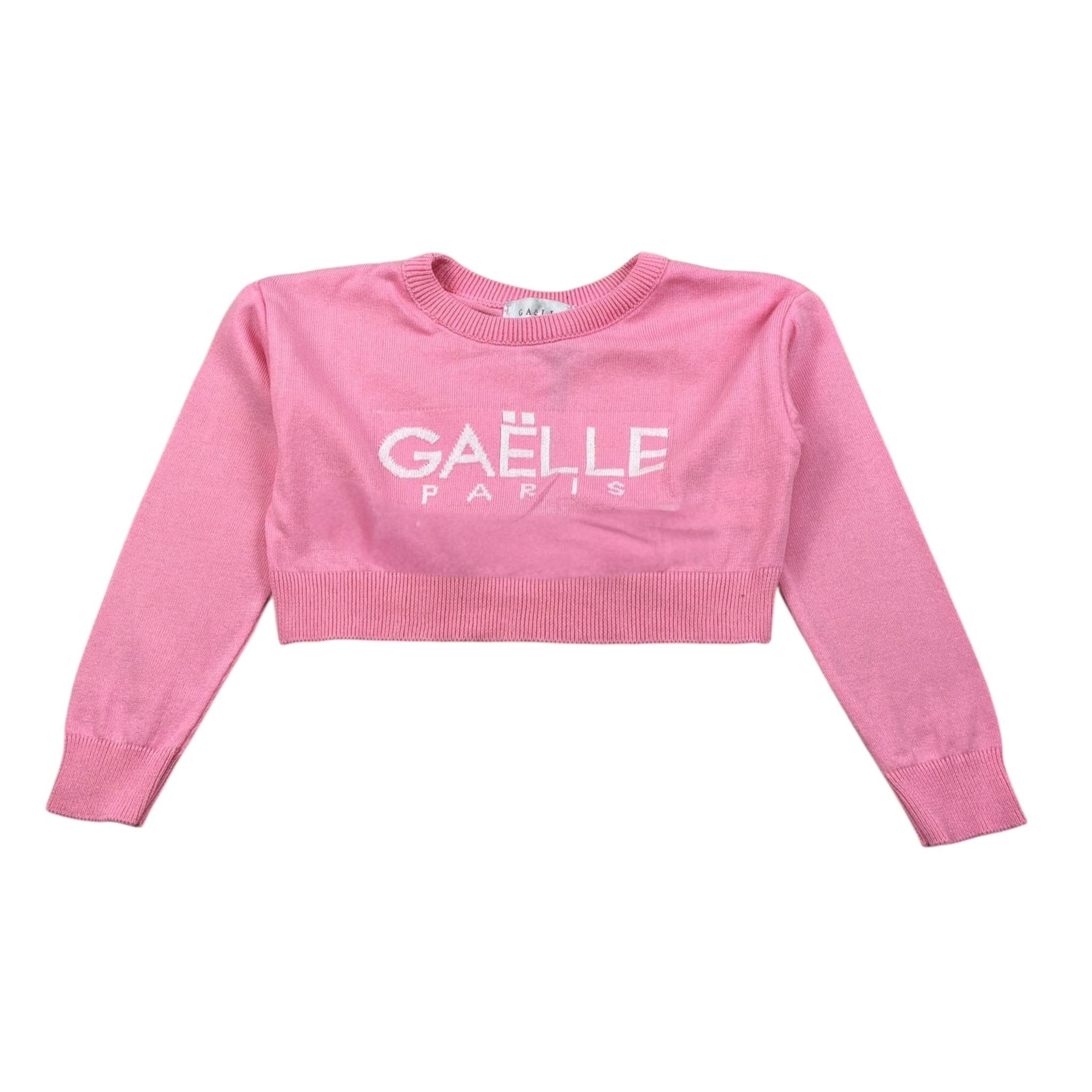Gaelle Maglia tinta unita con Stampa Rosa per Bambina 2745WY00513 ROSA GAELLE 