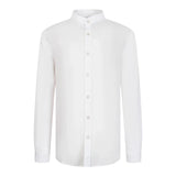 Antony Morato Camicia Tinta Unita con Collo Coreano per Bambino MKSL00279 BIANCO ANTONY MORATO 