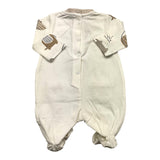 Chicco Tutina Manica Lunga Con Stampe Bianco Per Neonato