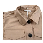 Miss Grant Giubbino Tinta Unita con Bottoni per Bambina MG1338 PESCA MISS GRANT 