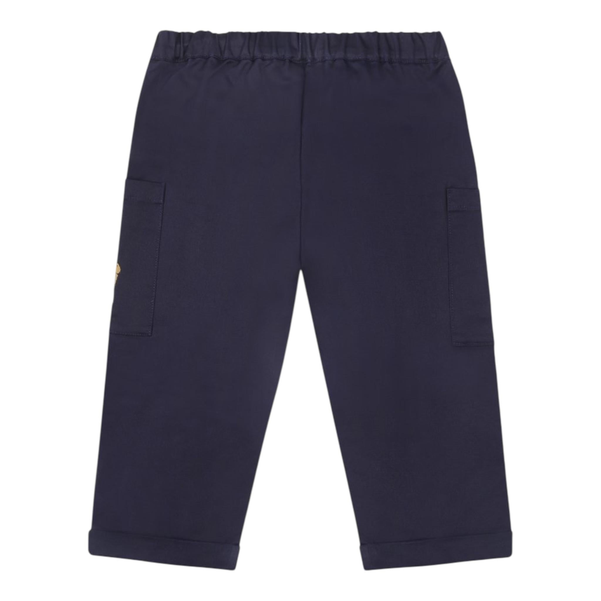 Moschino Pantalone Tinta Unita con Elastico In Vita per Neonato MUP05CN BLU MOSCHINO 