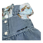 Moschino Completo 2 Pezzi Camicia-Salopette In Denim per Neonata MDG01N AZZURRO MOSCHINO 