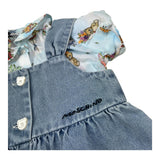 Moschino Completo 2 Pezzi Camicia-Salopette In Denim per Neonata MDG01N AZZURRO MOSCHINO 