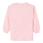 MOSCHINO abito felpa girocollo tinta unita con stampa in contrasto Rosa per Neonata MDV08N ROSA MOSCHINO 