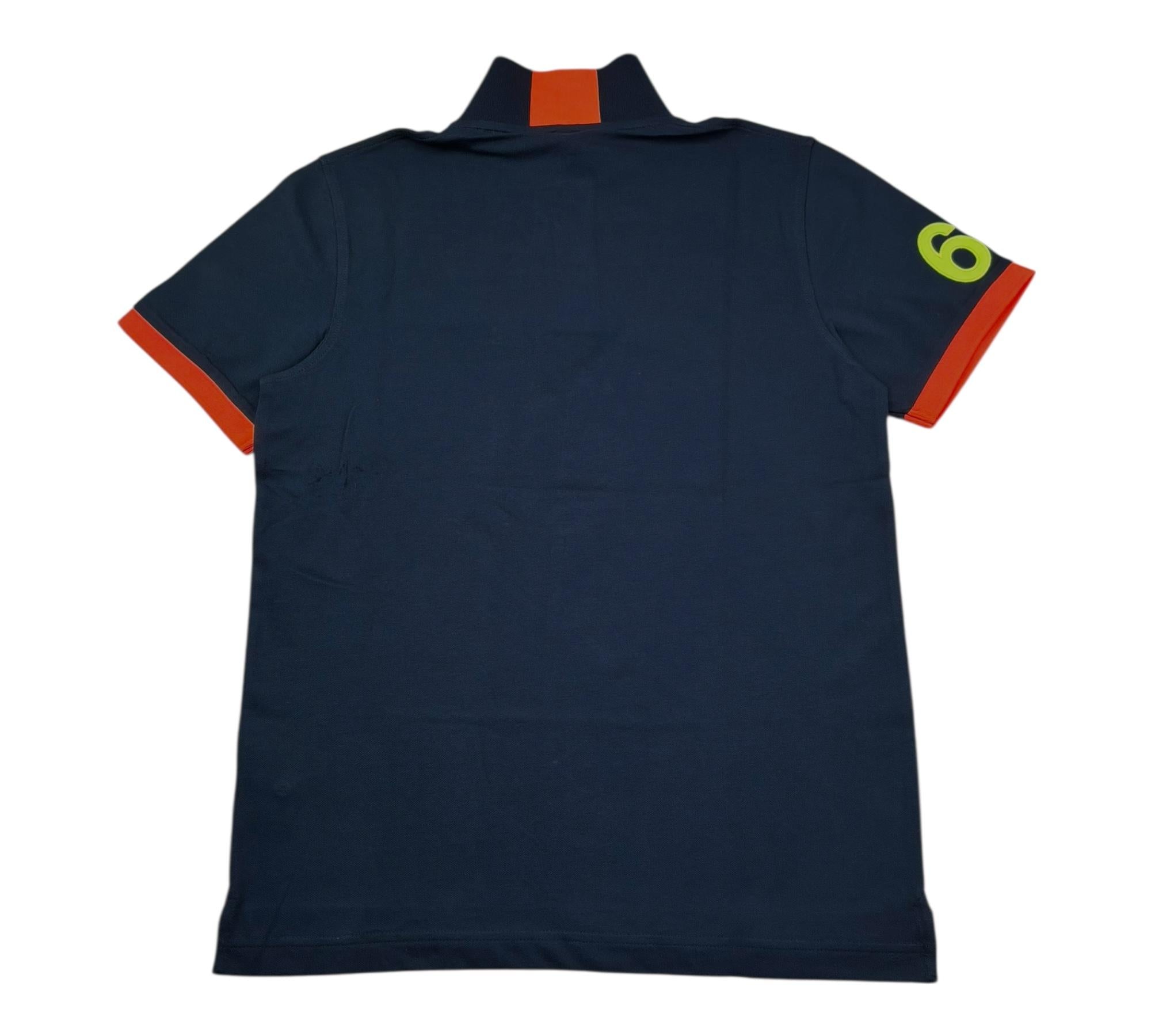 Sun68 Polo Mezza Manica Tinta Unita con Logo per Bambino POLS BLU SUN68 