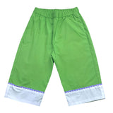 Ilfarobimbi Pantalone Tinta Unita con Elastico In Vita per Bambina IFB50484 VERDE ILFAROBIMBI 