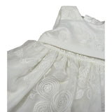 Mini Banda Abito Cerimonia Giromanica Tinta Unita per Neonata 35732 BIANCO MINI BANDA 