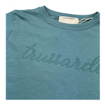 Trussardi T-Shirt Girocollo Tinta Unita con Logo per Bambina TGP26001TS VERDE TRUSSARDI 