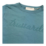 Trussardi T-Shirt Girocollo Tinta Unita con Logo per Bambina TGP26001TS VERDE TRUSSARDI 
