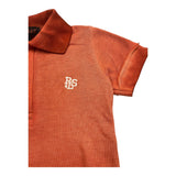 Please Polo Mezza Manica Tinta Unita Arancione Per Neonato