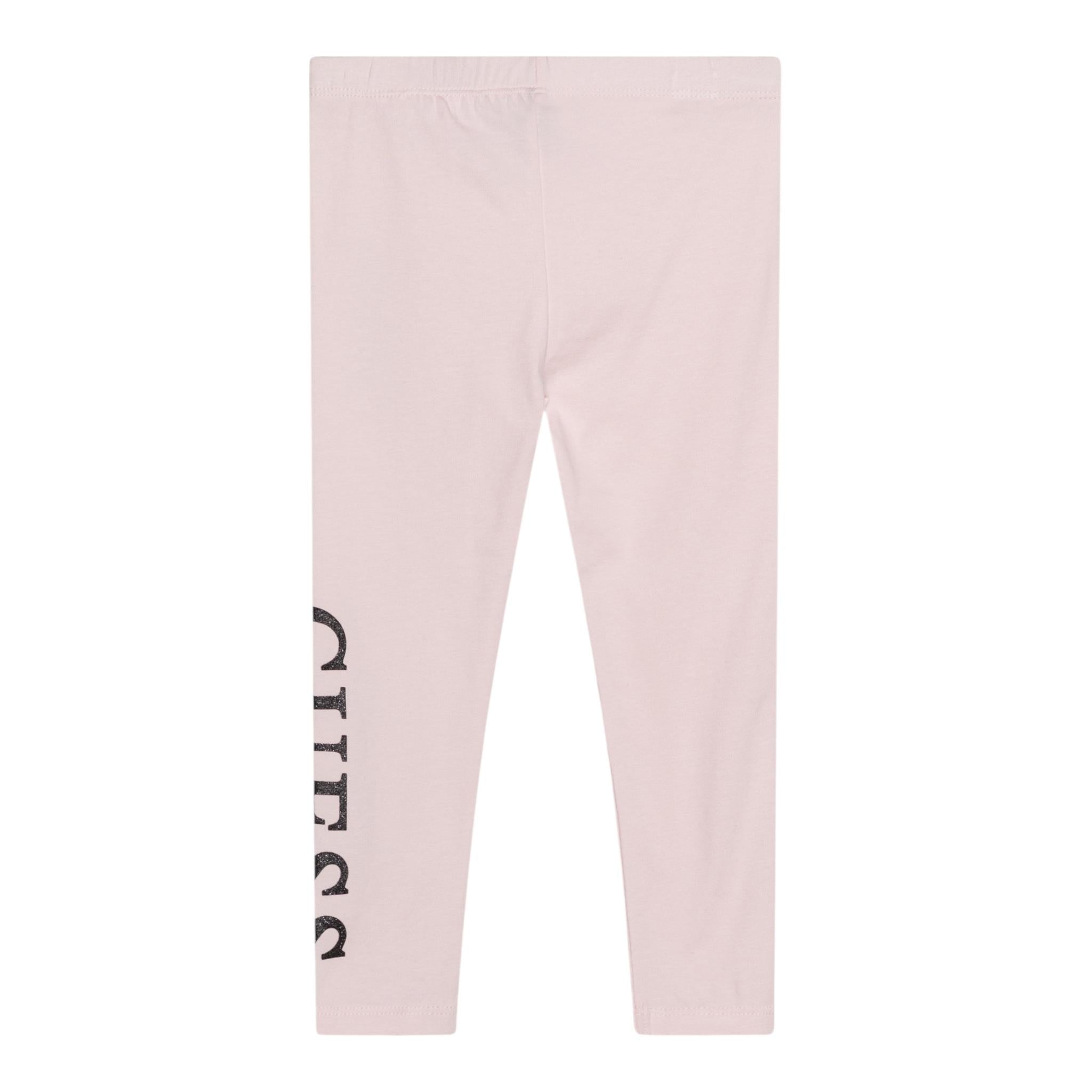 Guess Leggins Tinta Unita con Logo per Neonata K3YB0182K0 ROSA GUESS 