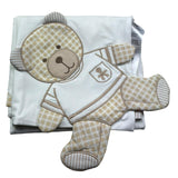 Le Bebe Coperta Tinta Unita con Ricami per Neonato LBB5285 BIANCO LE BEBE 