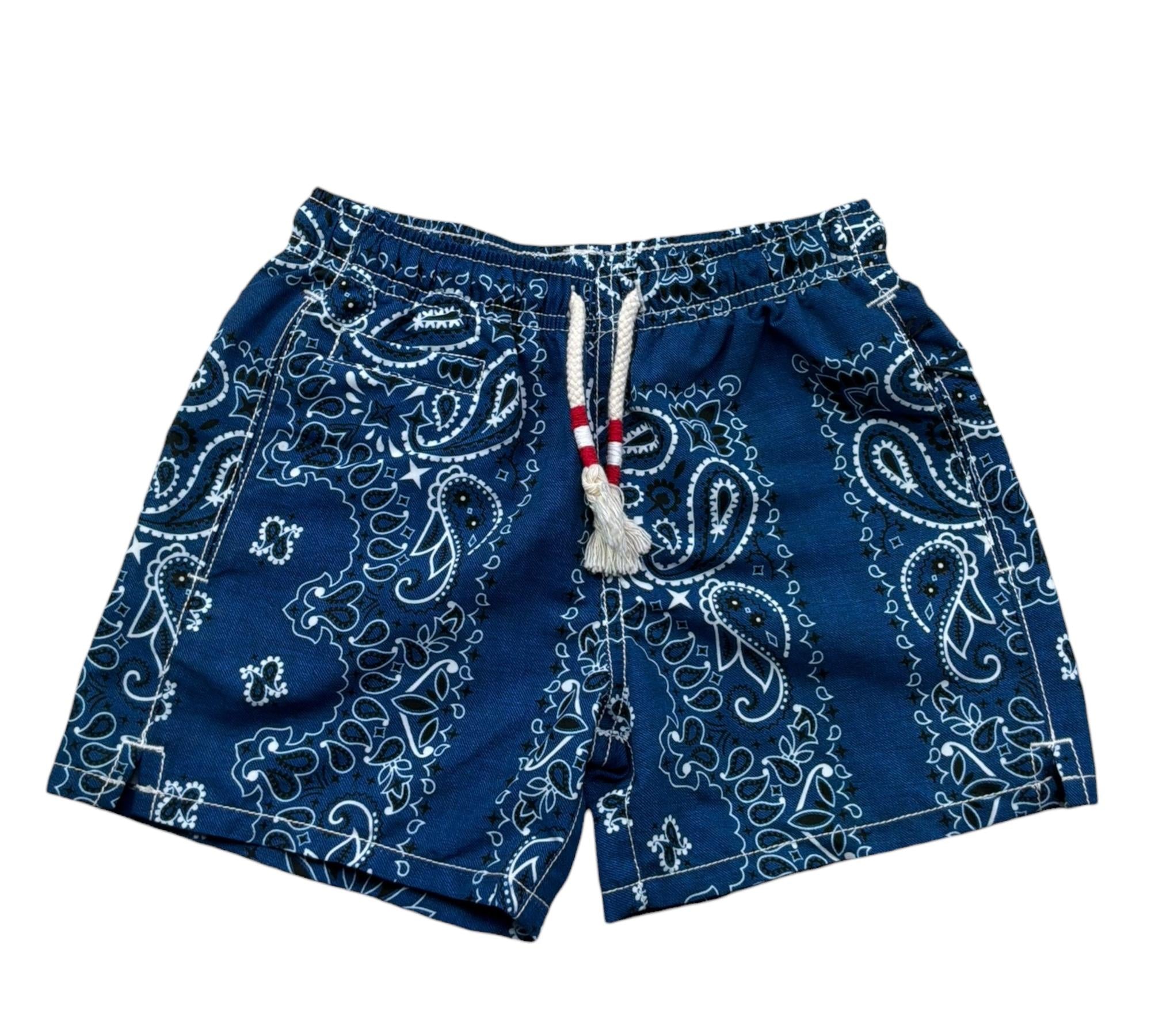 Saint Barth Costume Tinta Unita Stampa Fantasia per Bambino CAPRESEJR BLU SAINT BARTH 