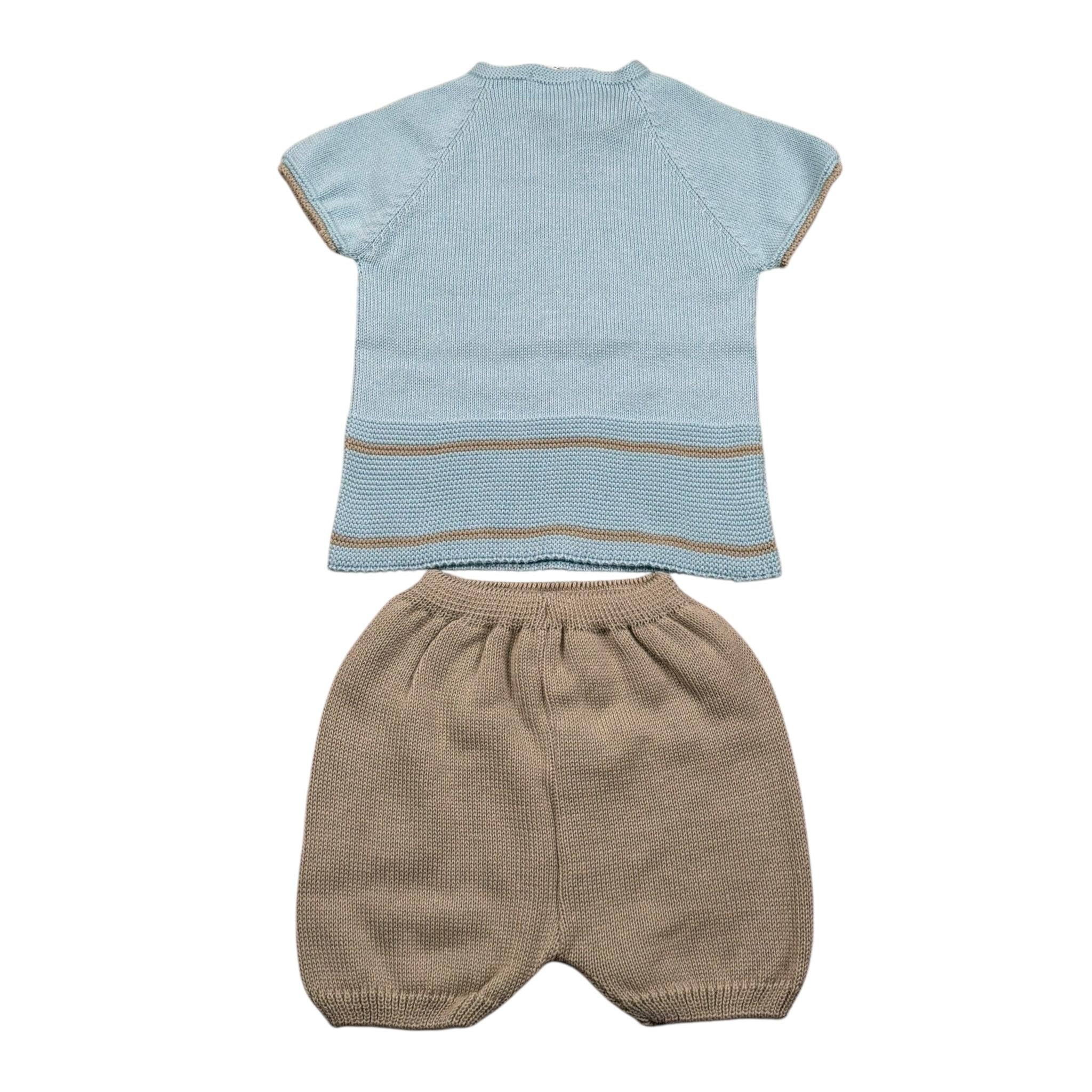 Juliana Completo 2 Pezzi T-Shirt-Culotte per Neonato 25068 AZZURRO JULIANA 