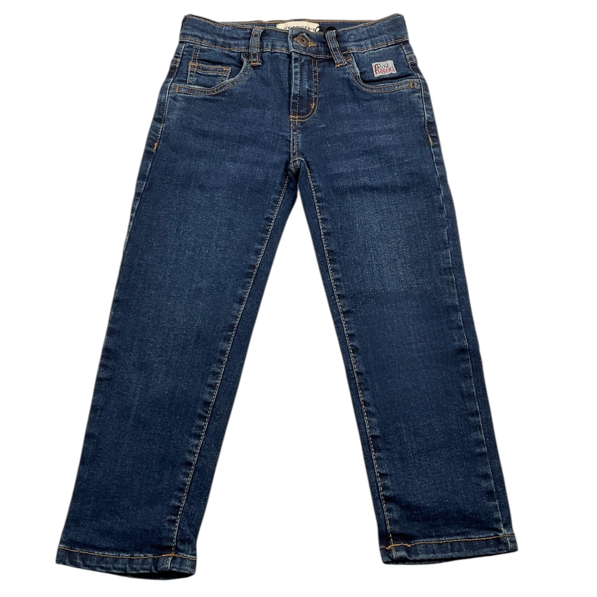 ROY ROGER'S jeans tinta unita con girovita regolabile Blu per Bambino RA417 BLU ROY ROGER'S 